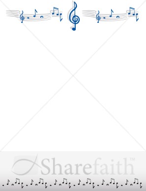 Musical Header with Prominent treble Clef