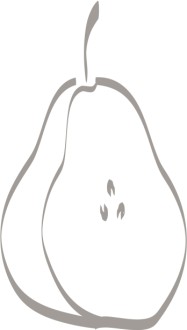 Sliced Pear Decoration
