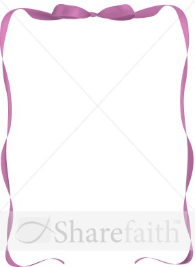 Magenta Ribbon Page Frame