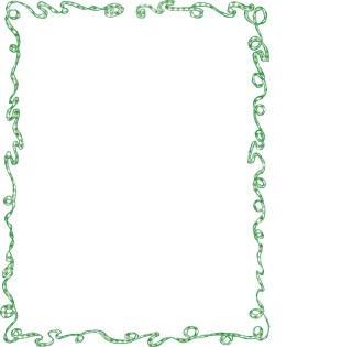 Green Party Ribbon Frame