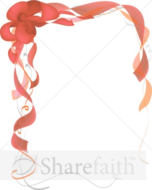 Red Party Bow with Ribbons
