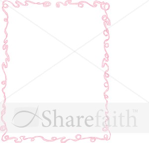 Pink Party Ribbon Frame