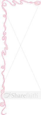 Pink Party Ribbon Corner