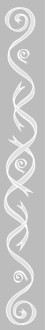 Gray Bar Column with Ribbon Swirls