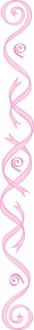 Pink Swirling Ribbons Column
