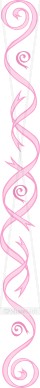 Pink Swirling Ribbons Column
