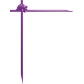 Purple Ribbon Frame with Pulled Bow
