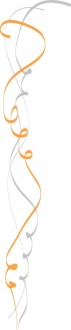 Gold and Gray Calligraphy Ribbon Side