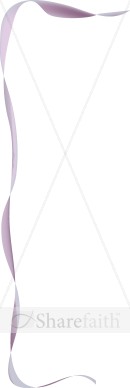 Purple Ribbbon Frame Left Side