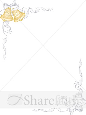 White Ribbon and Ornate Bell