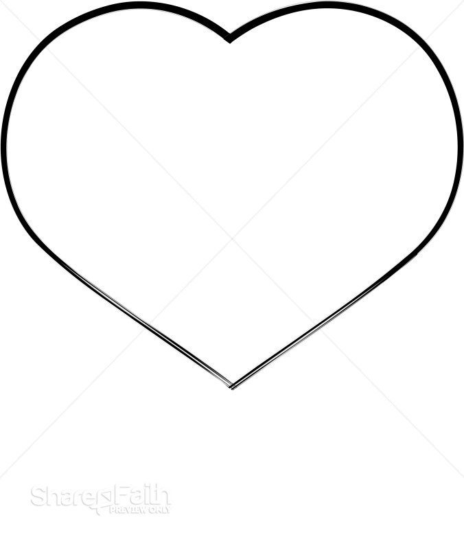 heart clip art black. heart clipart black.