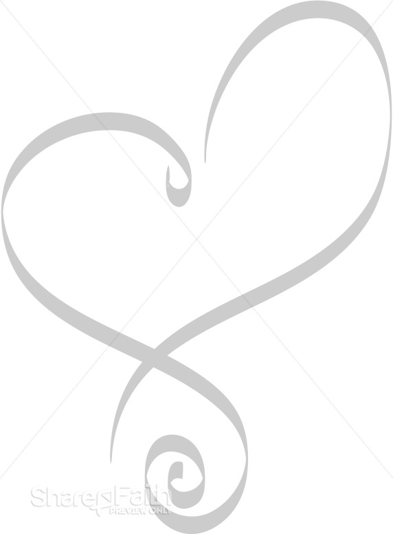 Heart with Swirls