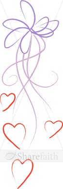 Stylized%20Purple%20Line%20Art%20Ribbon%20with%20Hearts