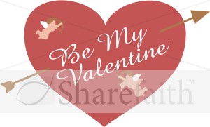 Be%20My%20Valentine%20with%20Heart,%20Arrow%20and%20Cupids
