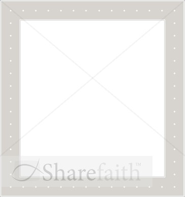 Square Gray Frame with Dots