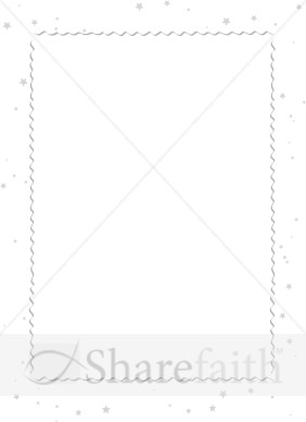 Ribbon with Small Stars Frame