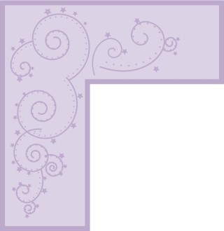 Purple Bar Swirl Corner
