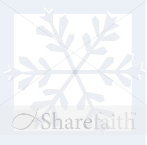 Pastel Snowflake in Blue Frame