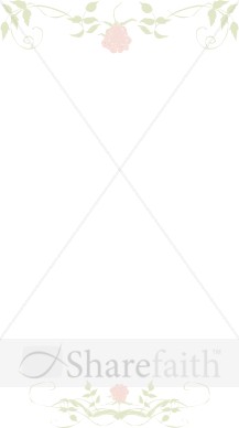 Faded Spring Rose Header Footer
