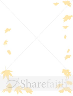 October Leaves Frame