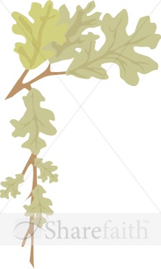 Oak Leaf Page Corner