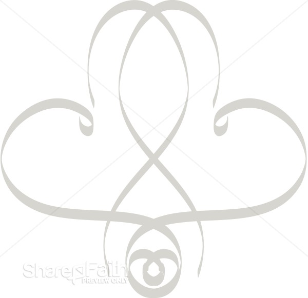 Pair of Hearts Intertwined