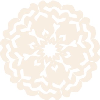 Peach Colored Snowflake