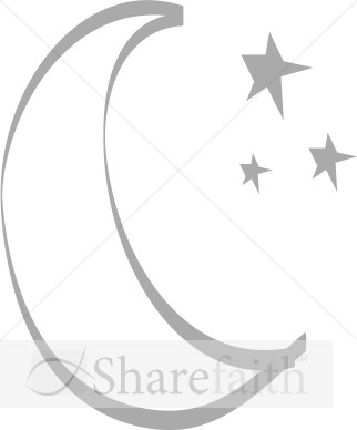 Simple Moon and Stars