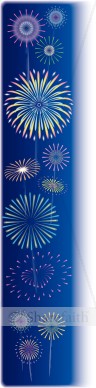 Colorful Fireworks Page Side
