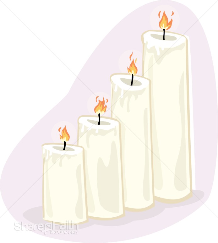 Four Altar Candles