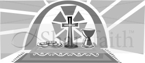 Black and White Communion Elements