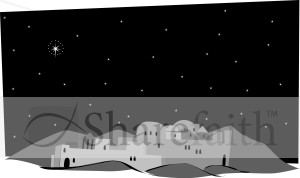 Grayscale Town of Bethlehem