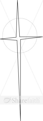 Black and White Natal Cross