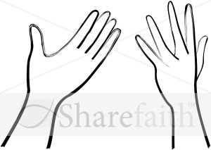 Hands Lifted in Praise