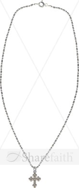 Silver%20Budded%20Cross%20Necklace