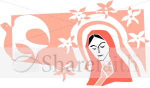 The Virgin Mary with Dove