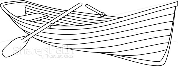 Camping Canoe and Oars