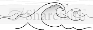 Crashing Cartoon Wave