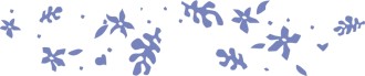 Abstract blue Leaves Blowing in the Wind