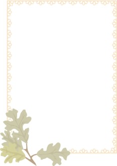 Oak Leaf Autumn Frame