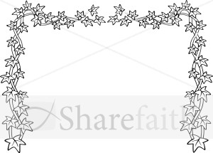 Black and White Ivy Page Topper