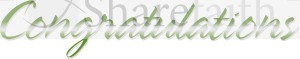 Gleaming Green Congratulations Script