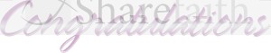 Gleaming Pink Congratulations