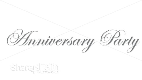 Elegeant Silver Anniversary Wordart