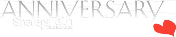 Silver Anniversary Wordart with Red Heart