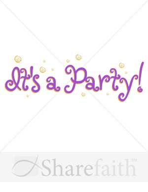 Party Announcement and Confetti
