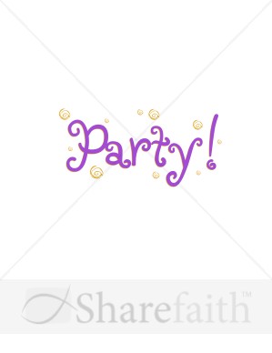 Confetti Party Letters