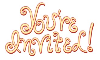 Yellow Script Invitation