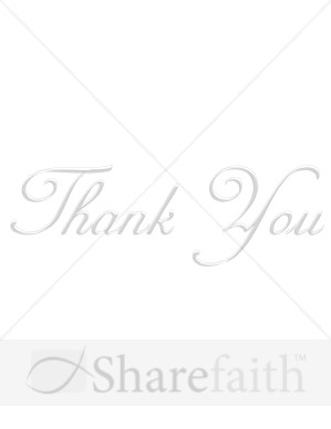 Elegant Gray Thank You