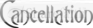 Black Fade Antique Style Cancellation